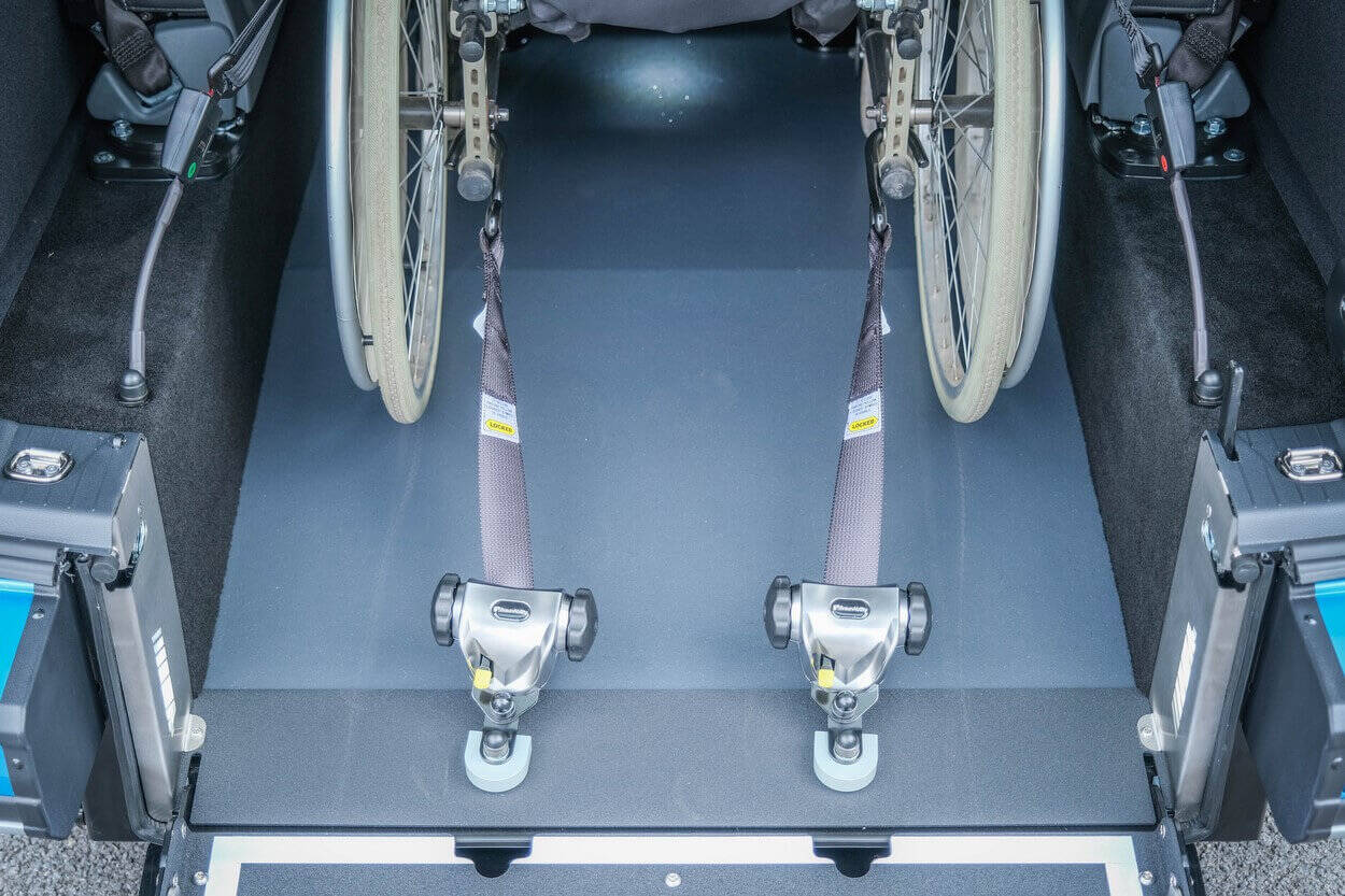 L'aménagement Xtra HappyAccess est homologué et crash-testé pour garantir la sécurité du passager handicapé