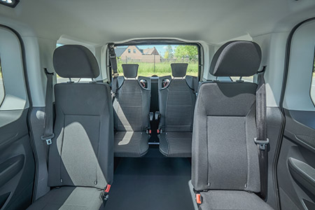 Choisissez les sièges arrière dont vous avez besoin à bord du Nouveau Caddy Xtra